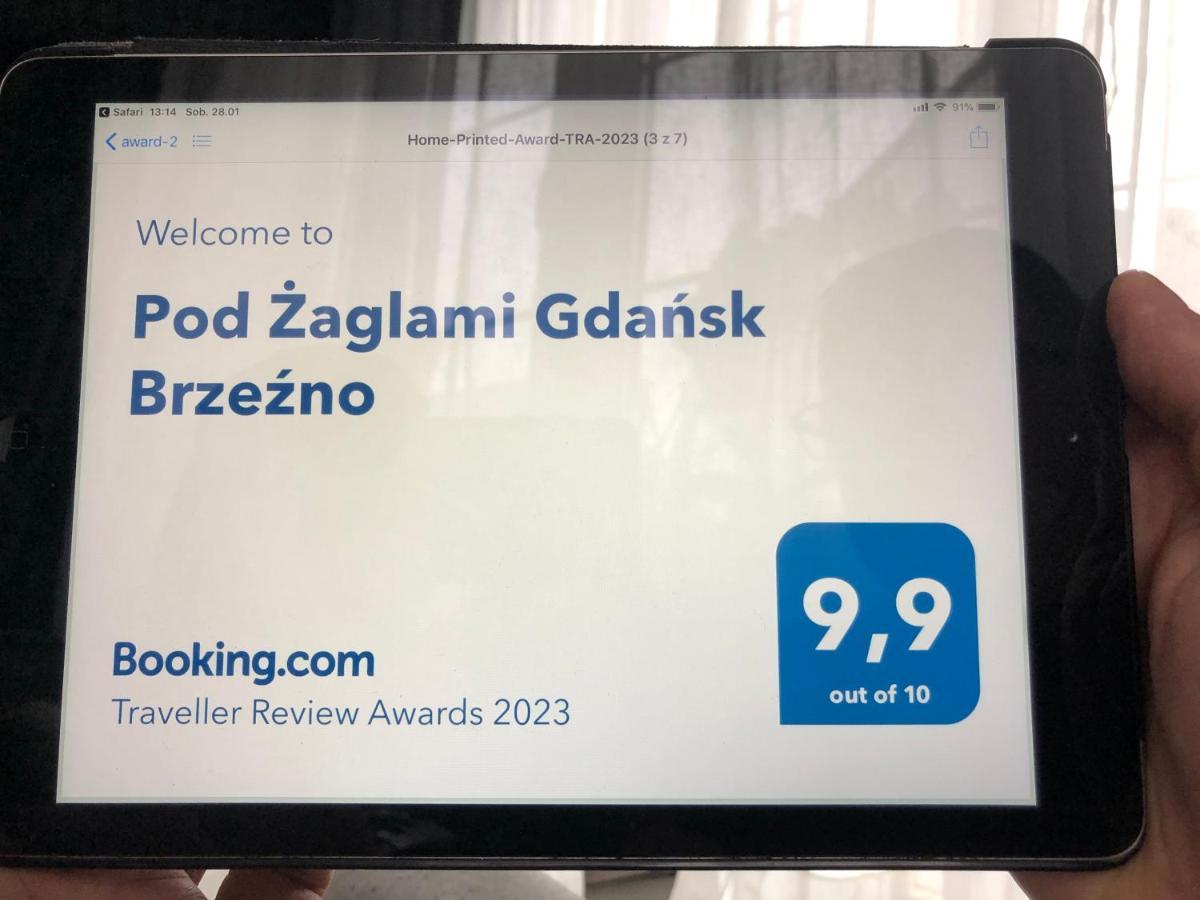 Pod Zaglami Gdansk Brzezno Lejlighed Eksteriør billede